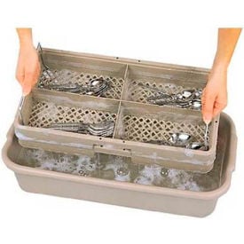 Vollrath® Traex 4 Compartment Rack Soak System 1394 Beige 24-1/2