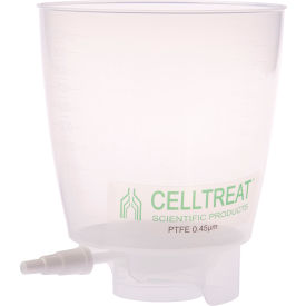 CELLTREAT® 1000mL Polypropylene Bottle Top Filter PTFE Filter Material 0.45um 90mm 229726