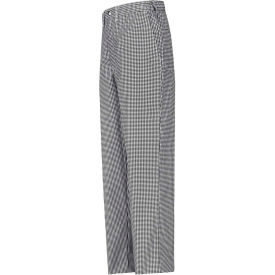 Chef Designs Cook Pants Black & White Check Polyester/Cotton Twill 40