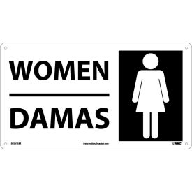 Bilingual Plastic Sign - Women SPSA138R