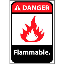 Danger Sign 14x10 Aluminum - Flammable DGA15AB