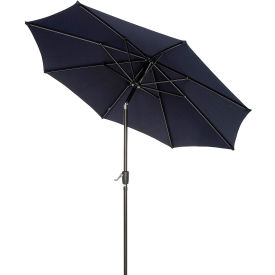 GoVets™ Outdoor Umbrella with Tilt Mechanism Olefin Fabric 8-1/2'W Navy Blue 328695
