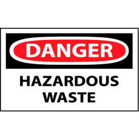 Machine Labels - Danger Hazardous Waste D140AP