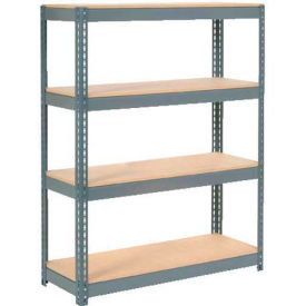 GoVets 4 Shelf Standard Duty Boltless Shelving Starter 48