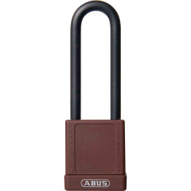 ABUS 74HB/40-75 Keyed Different Lockout Padlock Non-Conductive 3-Inch Shackle Brown 09847 09847 - Pkg Qty 8