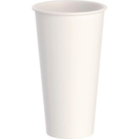 SOLO® Thermoguard Paper Hot Drink Cups 20 oz. Cap White Sustainable Forest Design 600/Carton DWTG20W