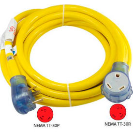 Conntek 14368 25-Feet 30-Amp Straight Blade RV Extension Cord with NEMA TT-30P/R 14368