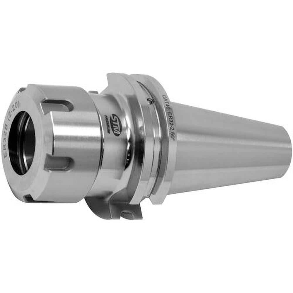 Collet Chucks, Collet Series: ER32 , Shank Type: CAT Taper , Taper Size: CAT40 , Projection (Decimal Inch): 5.3400in , Through Coolant: Yes  MPN:525423