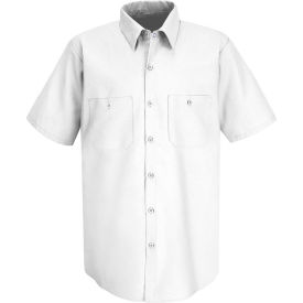 Red Kap® Men's Industrial Work Shirt Short Sleeve White M SP24 SP24WHSSM