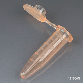 Microcentrifuge Tube 0.5mL Polypropylene Orange Stand-Up Zipbag MG 500/Pack 111554N