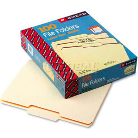 Smead® Manila File Folders 1/3 Tabs Center Position Letter Size Manila 100/BX 10332
