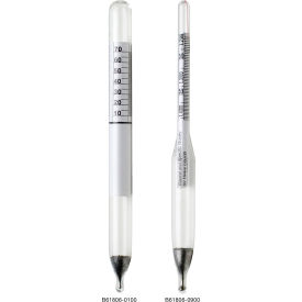 H-B DURAC 0.700/1.000 Specific Gravity and 10/70 Degree Baume Dual Scale Hydrometer 618060100