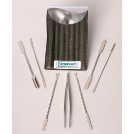 Bel-Art F36705-0000 7-Piece Stainless Steel Micro Spoon and Spatula Weighing Set F36705-0000