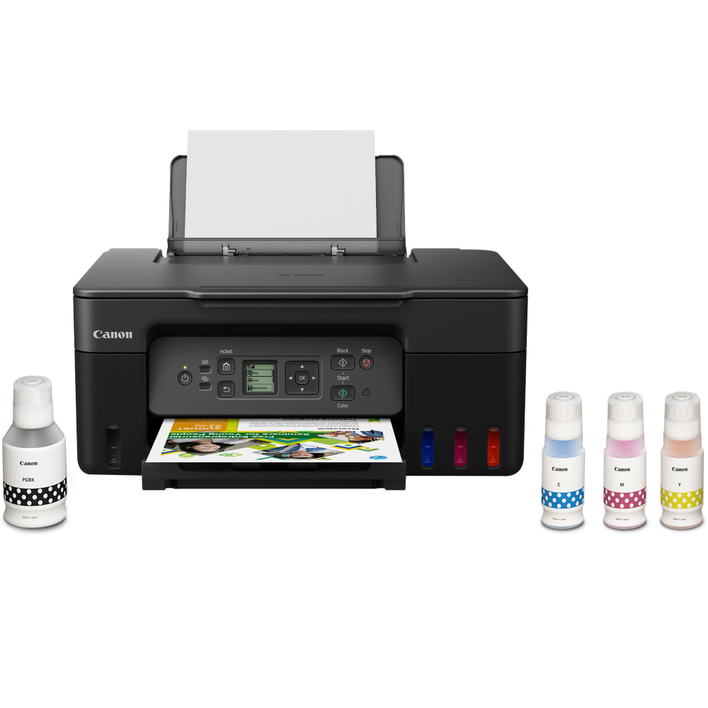 Canon PIXMA G3270 MegaTank Wireless Inkjet All-In-One Color Printer, Black MPN:5805C002