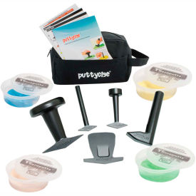 Puttycise® TheraPutty® Set 5 Tools 4 x 6 oz. Putties Easy (Tan Yellow Red Green) 10-2822