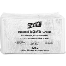 Genuine Joe® GJO11252 Beverage Napkins 9-1/2