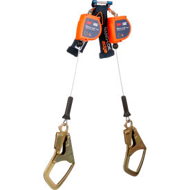 3M™ DBI-SALA Nano-Lok Edge Twin-Leg Personal Self Retracting Lifeline Steel Rebar Hook 6'L 7012819227