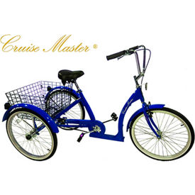 Husky Bicycles 24'' Cruise Master Adult Tricycle T324 Blue 160-403