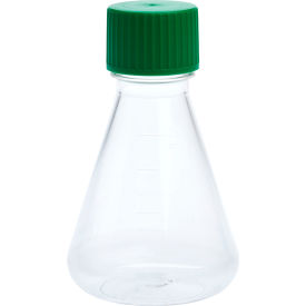 CELLTREAT® 250mL Erlenmeyer Flask Solid Cap Plain Bottom PETG Sterile 229804