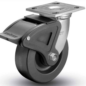 Colson® 4 Series Swivel Plate Caster 4.06109.339 BRK4 Phenolic Total Lock Brake 6