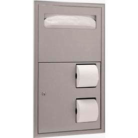 Bobrick® ClassicSeries™ Partition Side Mount Seat/Tissue Dispenser - B3474 B3474