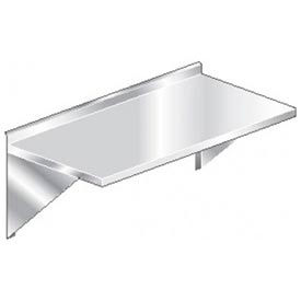 Aero Manufacturing 3TWMS-2448 16 Ga Wall Mount Table 304 Stainless Steel - 2-1/4