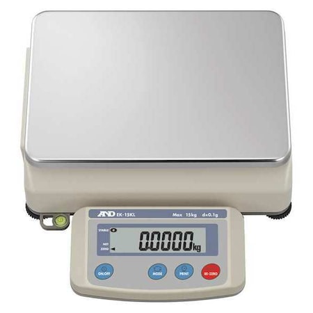 Digital Compact Bench Scale 33 lb./15kg Capacity MPN:EK-15KL
