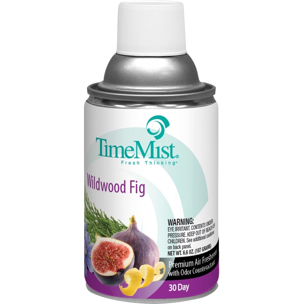 TimeMist Metered 30-Day Wildwood Fig Scent Refill - Spray - 6000 ft_ - 6.6 fl oz (0.2 quart) - Wildwood Fig - 30 Day - 1 Each - Odor Neutralizer, Long Lasting (Min Order Qty 8) MPN:1048493