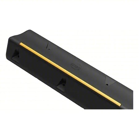 Semi-Truck Parking Stop, Rubber, 3 1/8 in Height, 39 3/8 in Length, Black/Yellow MPN:A-01-22-0005