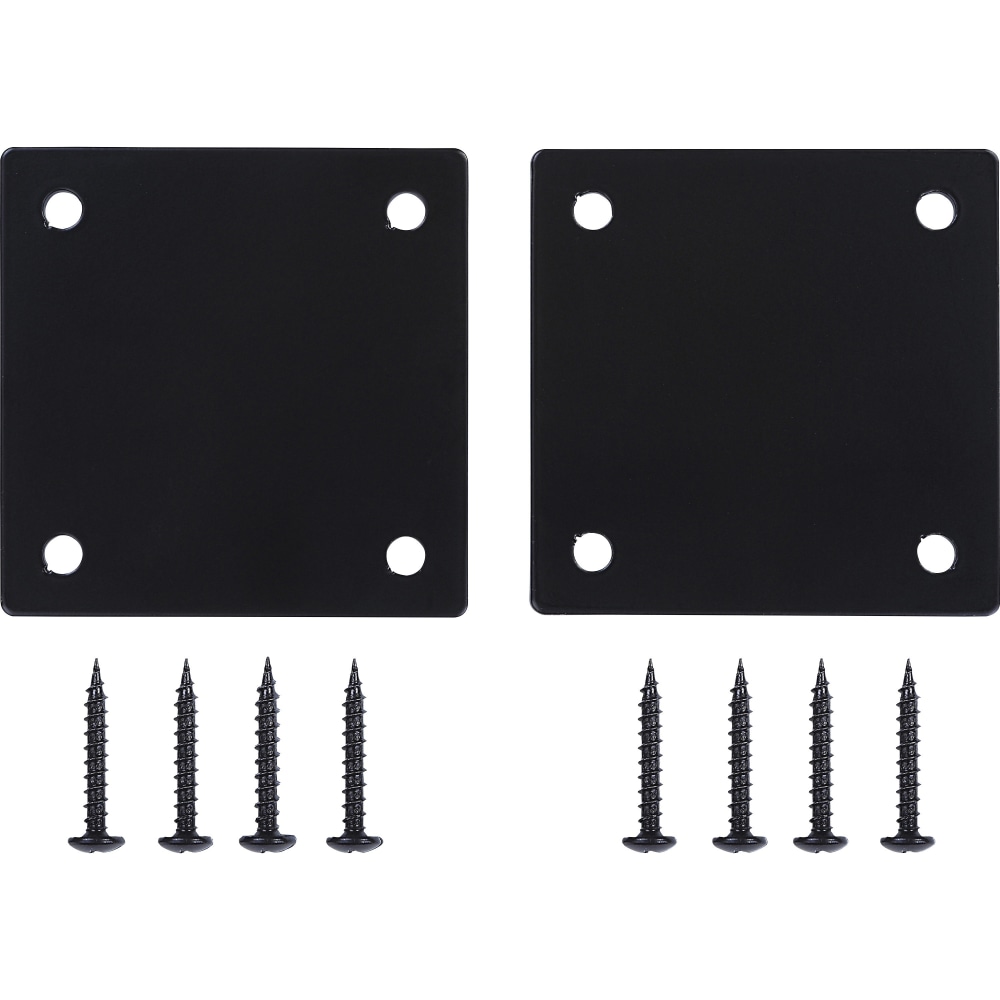 Lorell Mounting Plate for Modular Device - Black - Iron - 2 / Pack MPN:86942