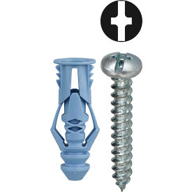 L.H.Dottie® Triple Grip Anchor Kit w/ Combo Pan Head Screw #10 Tuff Pack 201 Pieces TG10KTP