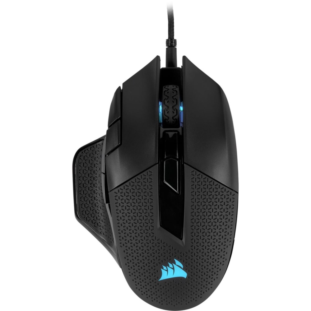 Corsair NIGHTSWORD RGB Tunable FPS/MOBA Gaming Mouse - Optical - Cable - Black - USB 2.0 - 18000 dpi MPN:CH-9306011-NA