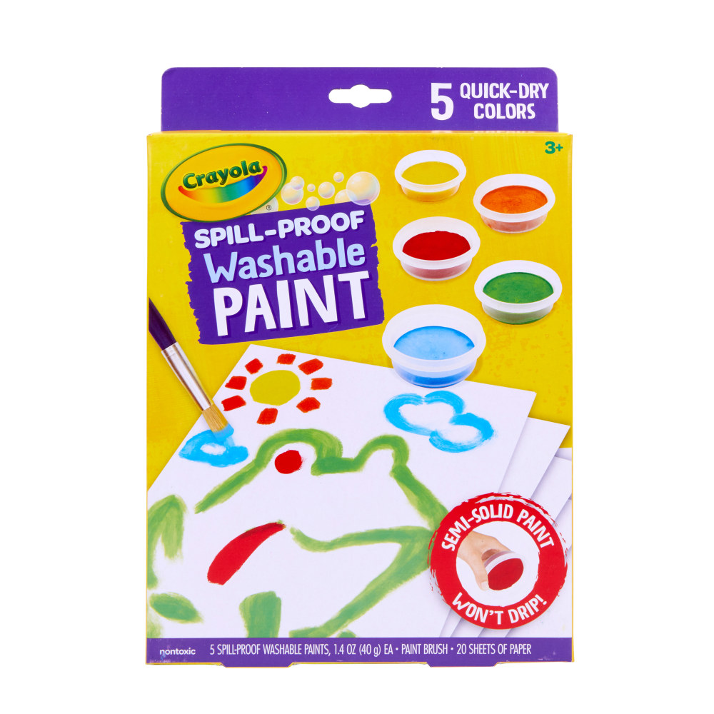Crayola Spill-Proof Kids Washable Paint Set MPN:54-1092