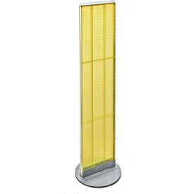 Global Approved 700277-YEL Pegboard Floor Stand 13.5