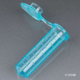 Microcentrifuge Tube 2.0mL Polypropylene Blue Stand-Up Zipbag MG 500/Pack 111574B