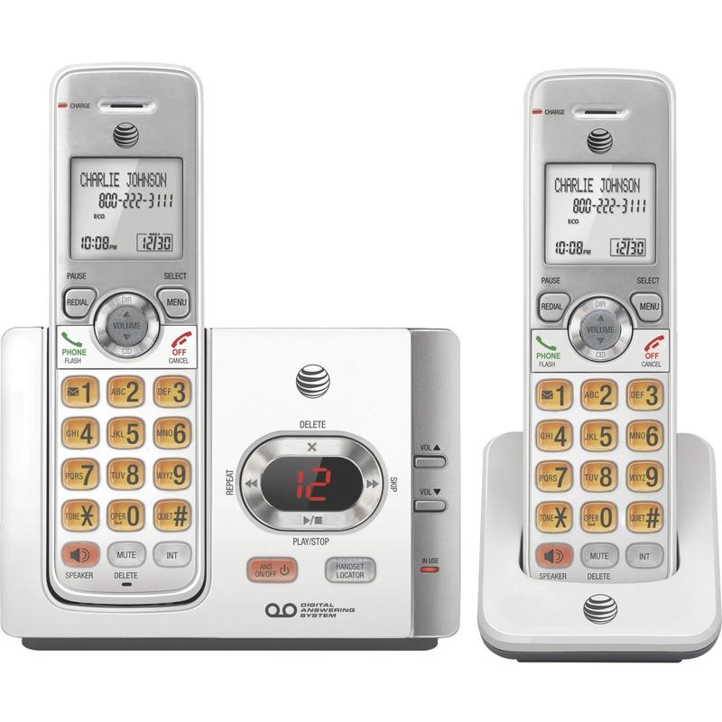 AT&T DECT 6.0 Cordless Answering System With Caller ID/Call Waiting, White, EL52215 MPN:EL52215