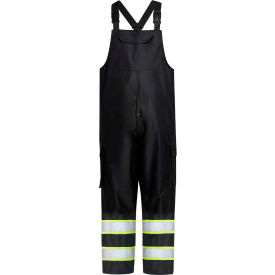 GSS Safety Non-ANSI Premium Rain Bib Pants-Black-SM/MD 6809-SM/MD