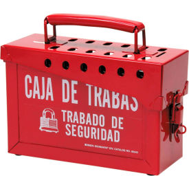 Brady® 65040 Group Lockout Box Spanish Steel 9