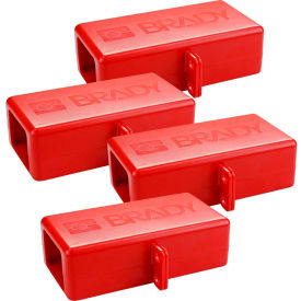 Brady® BatteryBlock Cable Lockout-Large; 24 PK ABS Plastic Red 1/4' Cable Length 150823