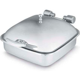 Vollrath® Intrigue Square 6 Quart Induction Chafer 46132 W/ Stainless Steel Food Pan Solid Top 46132