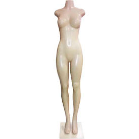 Female Mannequin - Full Figure Half Body Legs Straight - Flesh Tone 9004B