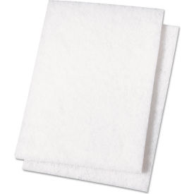 Boardwalk® Light Duty Scour Pad White 6 X 9 20/Carton 198