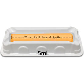 MTC™ Bio ASPIR-8™ Reservoir For 8 Channel Pipettes Sterile 5 ml 100 Pack P7005-1S