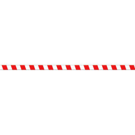 Accuform PTP214 Tough-Mark™ Heavy-Duty Message Strip Red/White Stripes 2