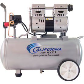 California Air Tools 8010AD Ultra Quiet & Oil-Free 1 HP 8 Gal. Tank w/Auto Drain Air Compressor CAT-8010AD