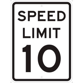 Brady® Speed Limit 15 HIP Reflective Speed Limit Sign Aluminum 24