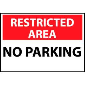 Restricted Area Aluminum - No Parking RA20AB