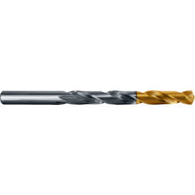Cle-Line 1500-TT #51 HSS Heavy-Duty TiN Tipped 135 Split Point Jobber Length Drill C97405 - Pkg Qty 12