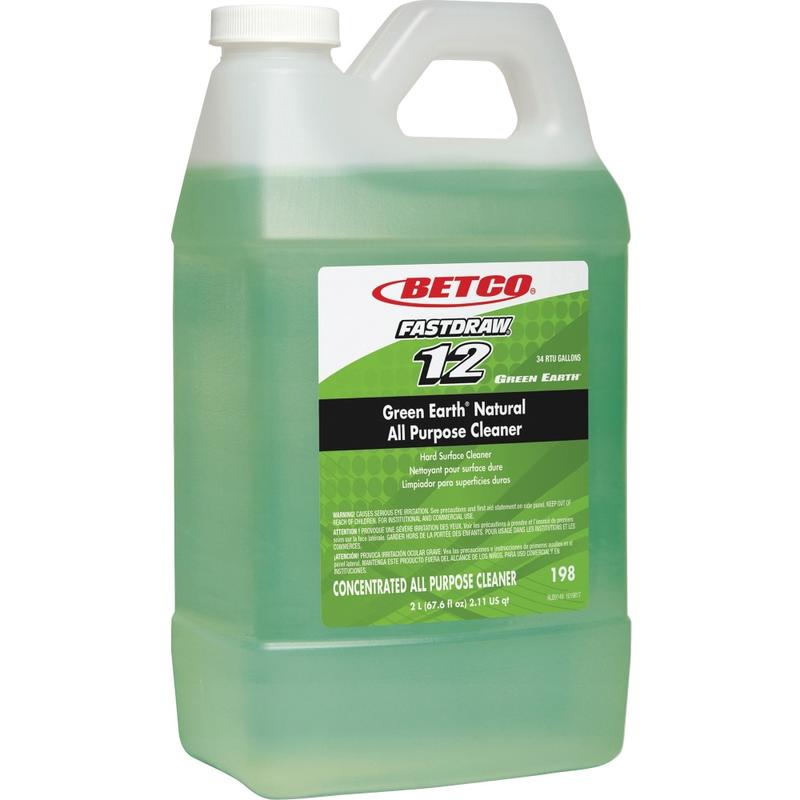 Green Earth FASTDRAW Natural Degreaser - Concentrate Liquid - 67.6 fl oz (2.1 quart) - Clean Scent - 1 Each - Green MPN:1984700