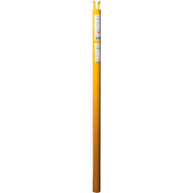Guardian Permanent Warning Line Post Powder Coated Steel Yellow 8